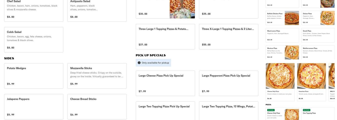 Pizza D’Amore Long Beach Menu