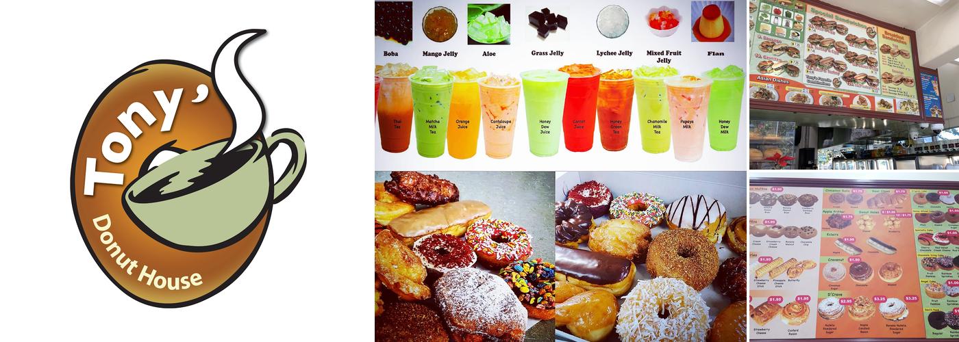 Tony's Donut House Menu