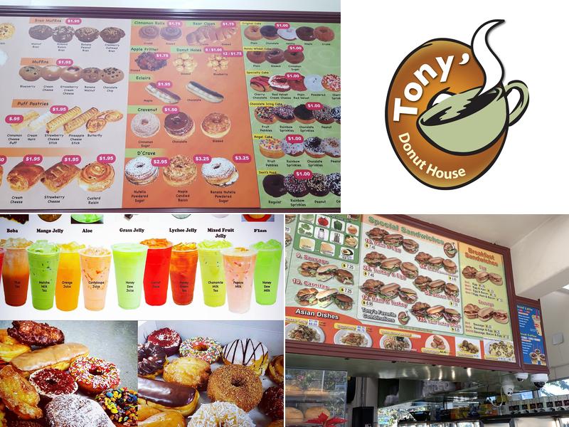 Tony's Donut House Menu