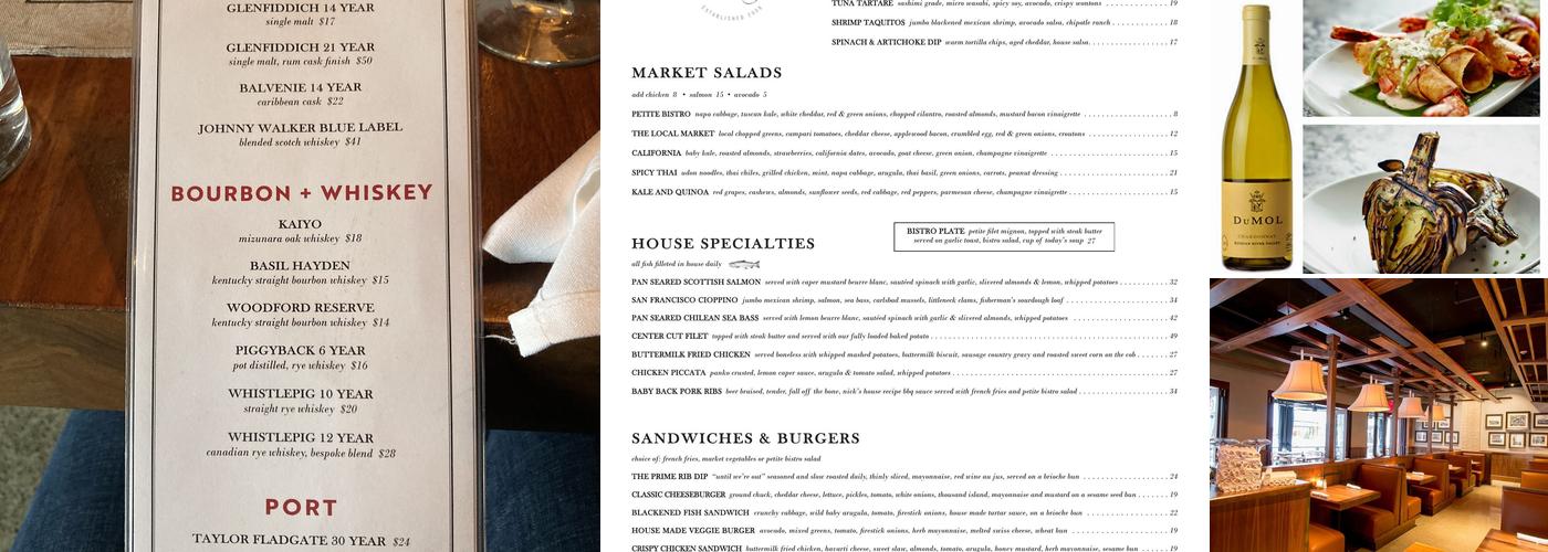 Nick's Manhattan Beach Menu
