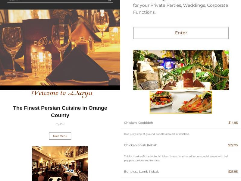Darya Menu
