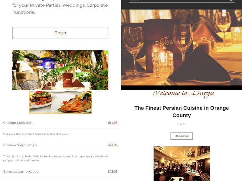 Darya Menu