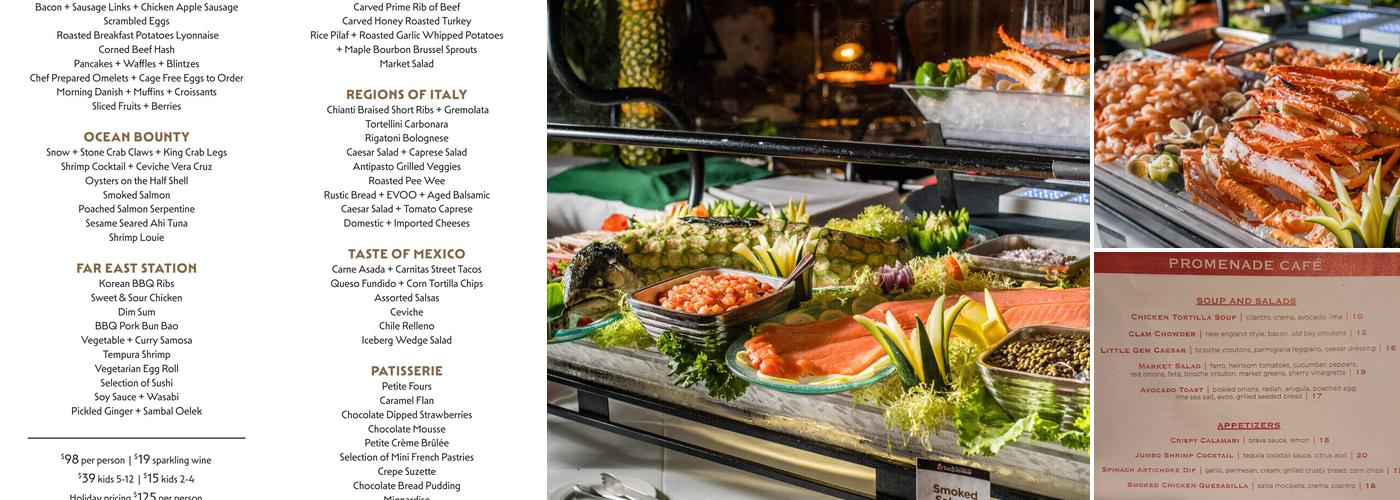 Promenade Cafe Menu