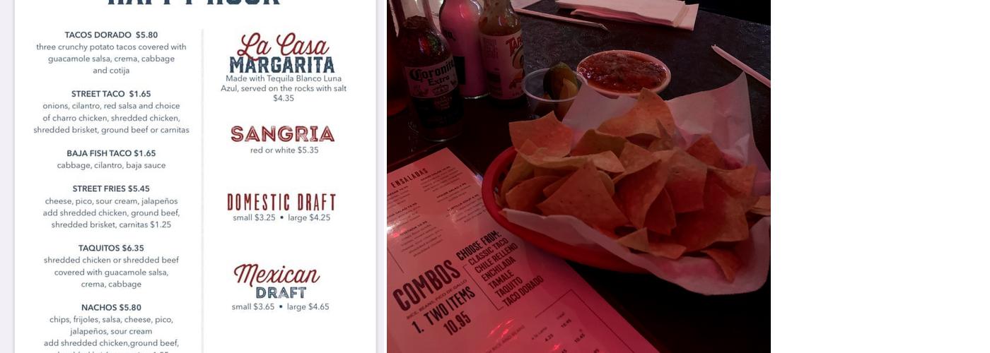 Taco Beach - Pine Ave. Menu