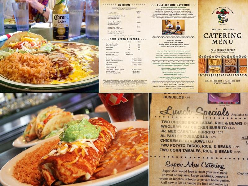 Super Mex Restaurant & Cantina Menu