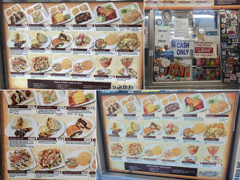 Taqueria La Mexicana Menu