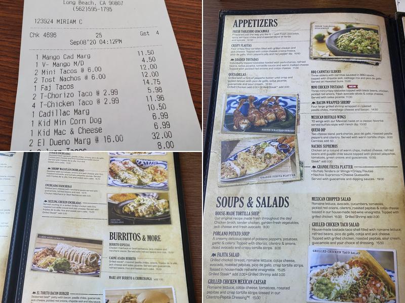 El Torito Menu
