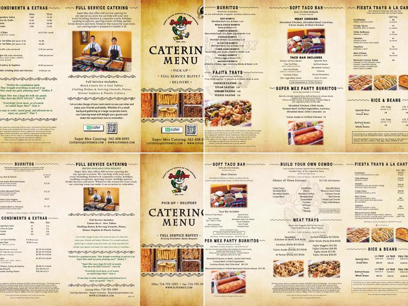 Jr. Mex Restaurant Menu