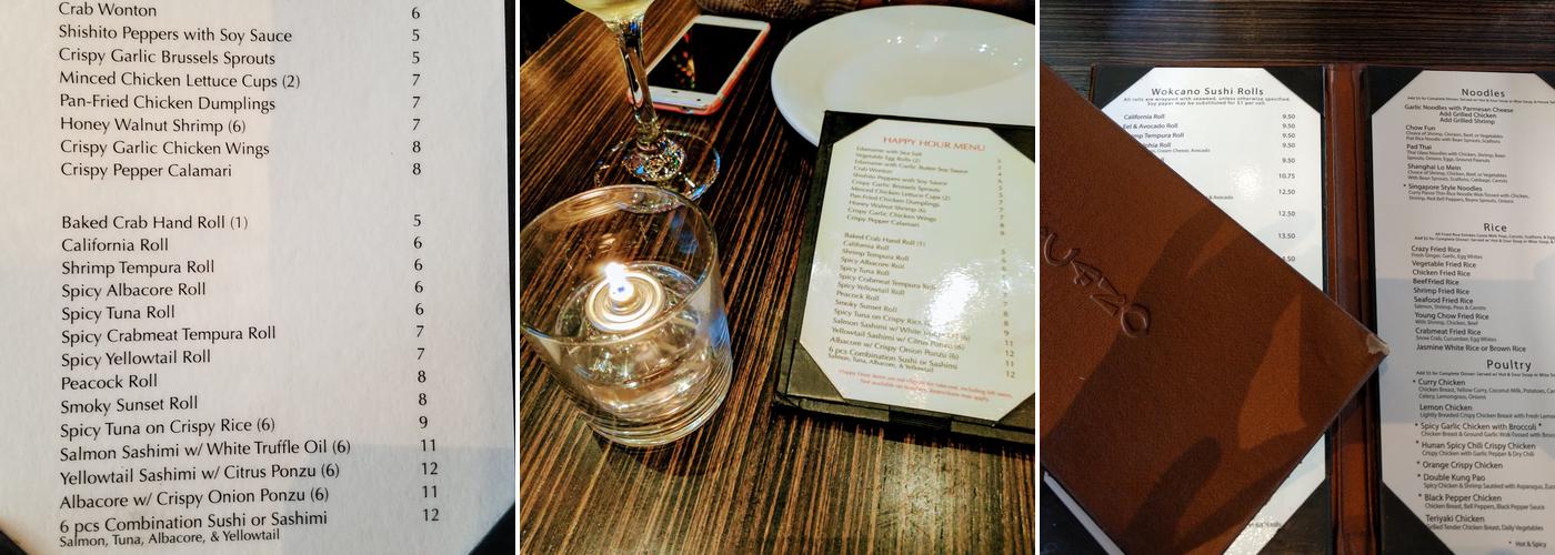 Wokcano Menu