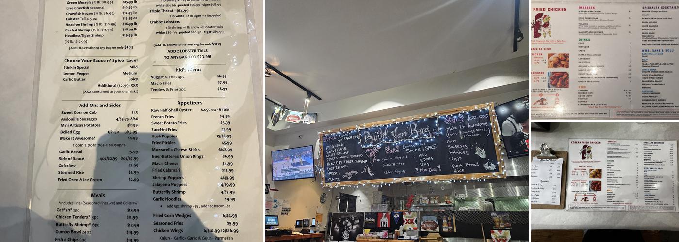 Stinkin Crawfish of Long Beach Menu