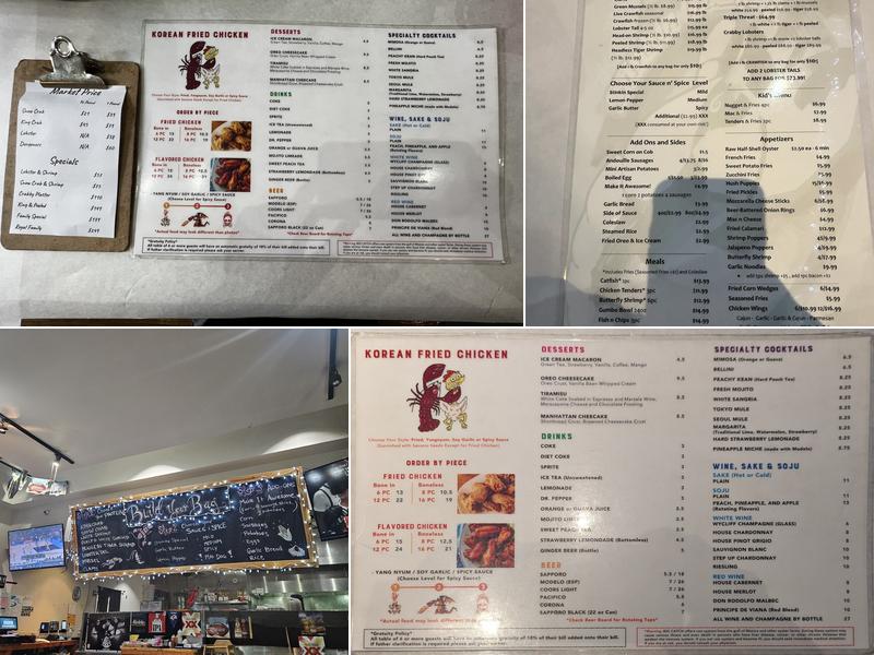 Stinkin Crawfish of Long Beach Menu