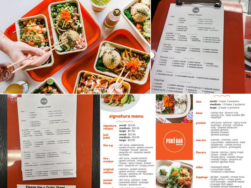 Poke Bar Long beach Menu
