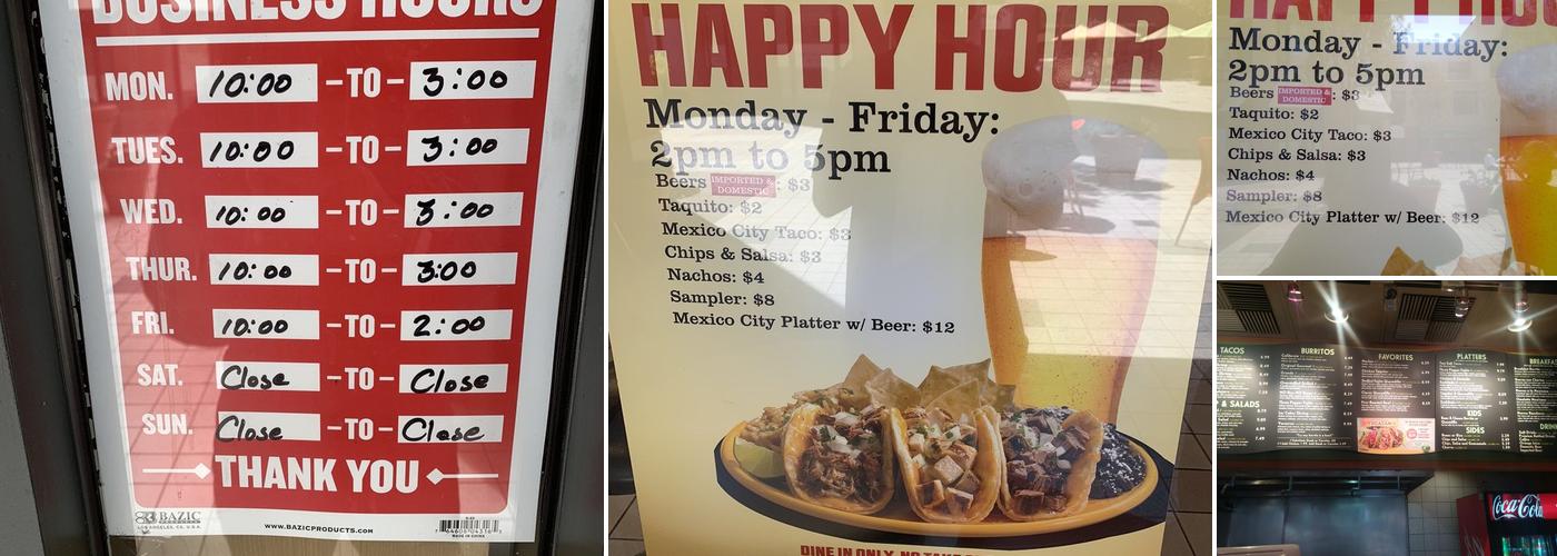 La Salsa Menu