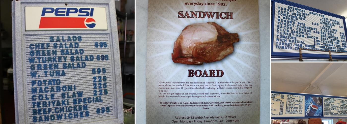 Sandwich Board Menu