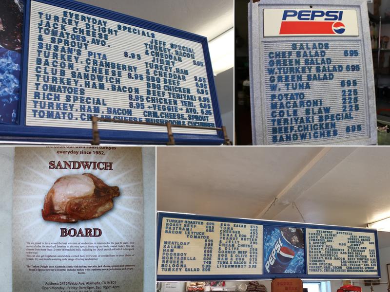 Sandwich Board Menu