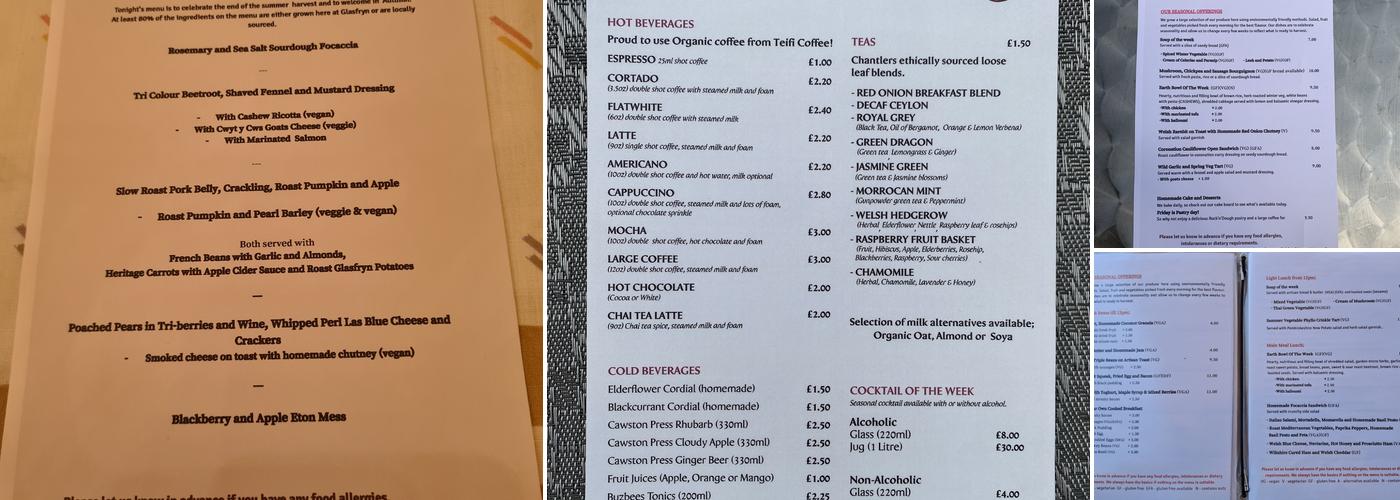 Red Onion Garden Café Menu