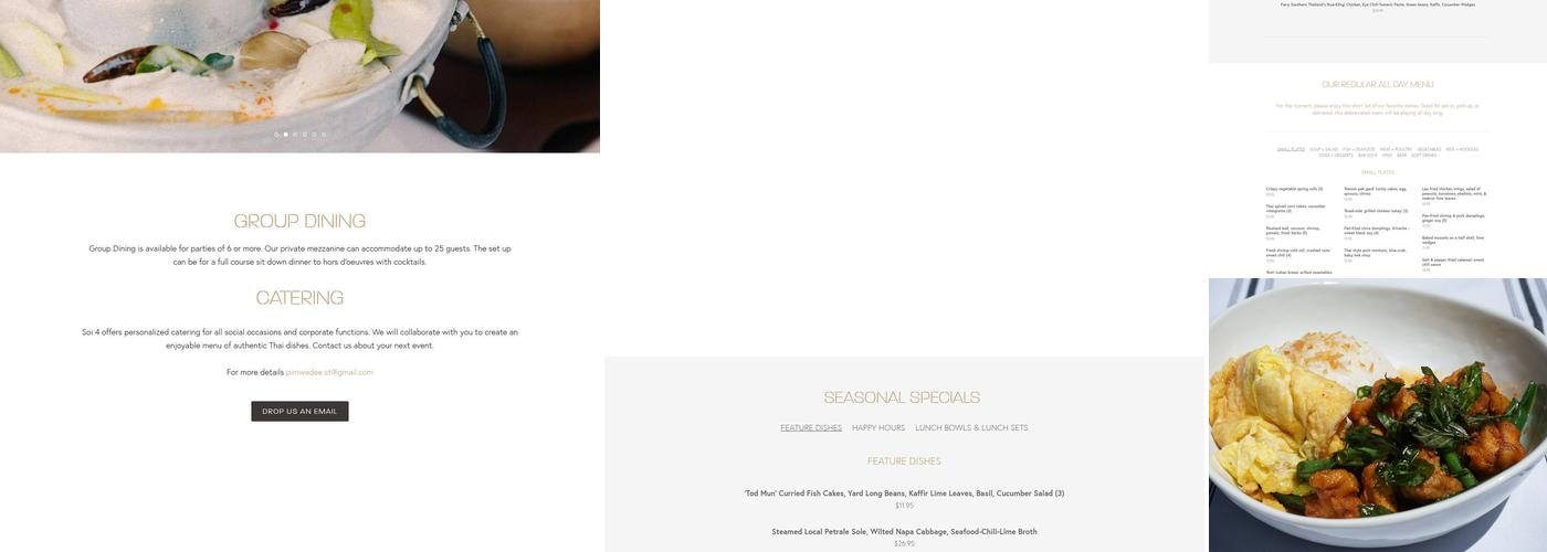 Soi 4 Bangkok Eatery Menu