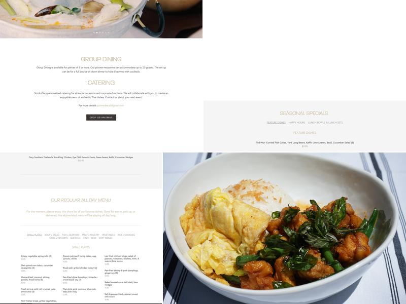 Soi 4 Bangkok Eatery Menu