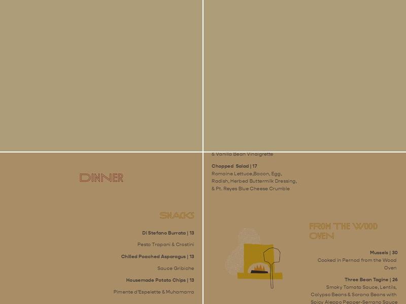À Côté Menu
