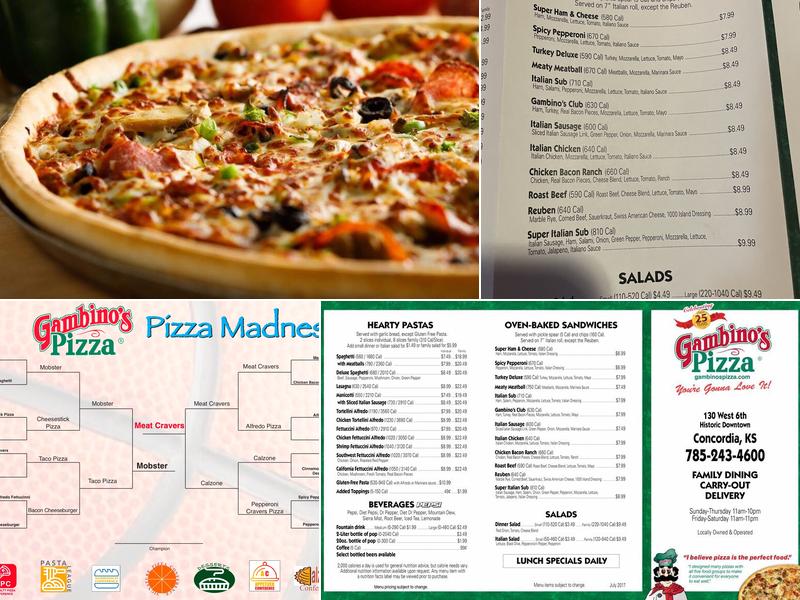 Gambino's Pizza Menu