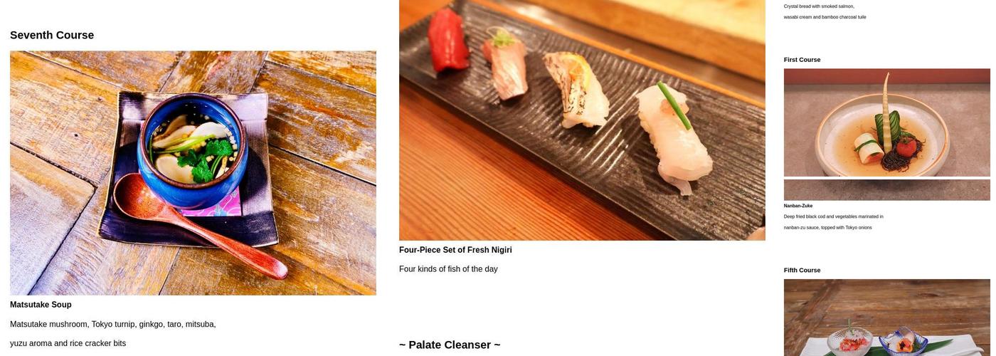 Delage Menu