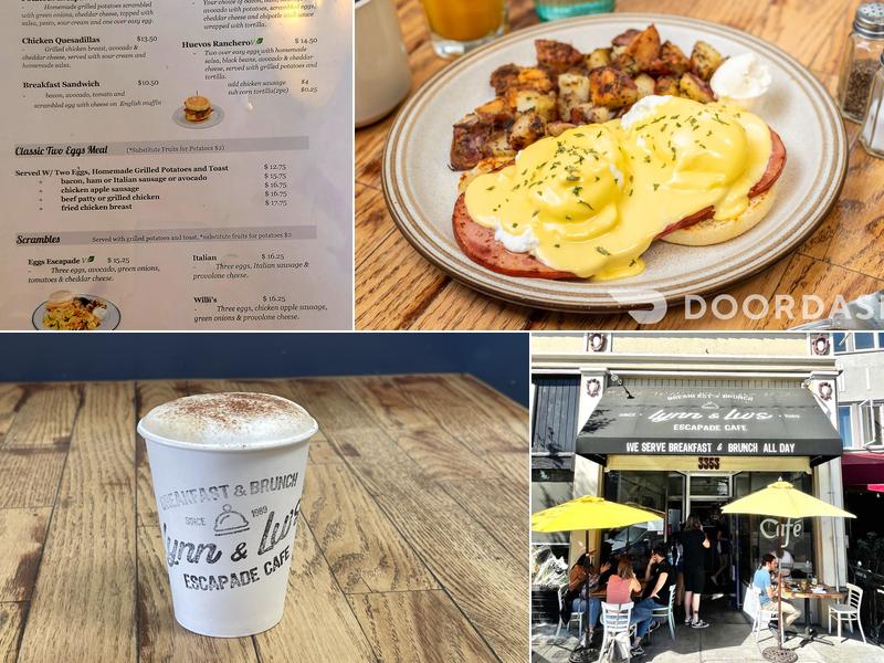 Lynn & Lu's Escapade Cafe Menu