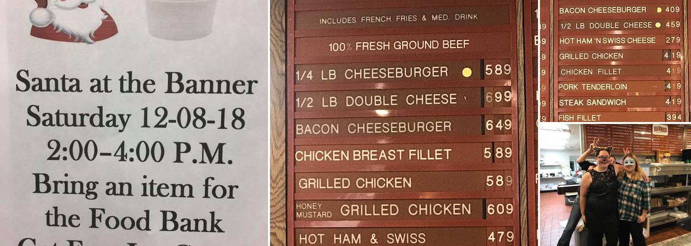 Banner Restaurant Menu