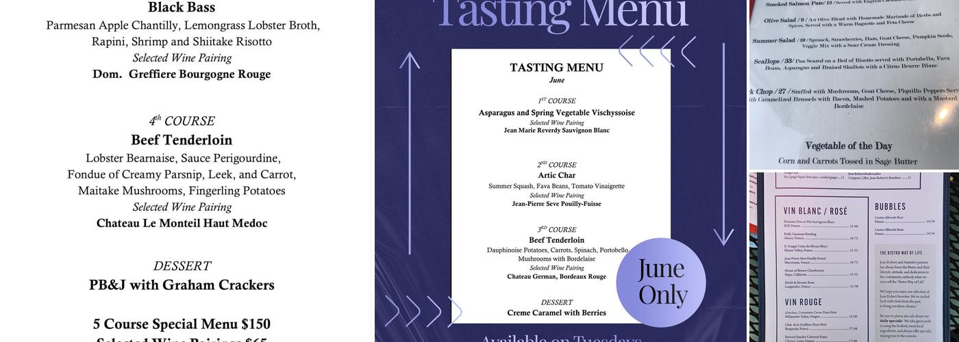 Le Bar A Boeuf Menu