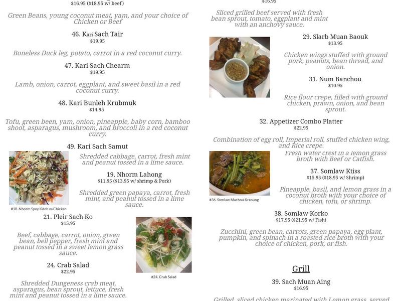 Battambang Menu