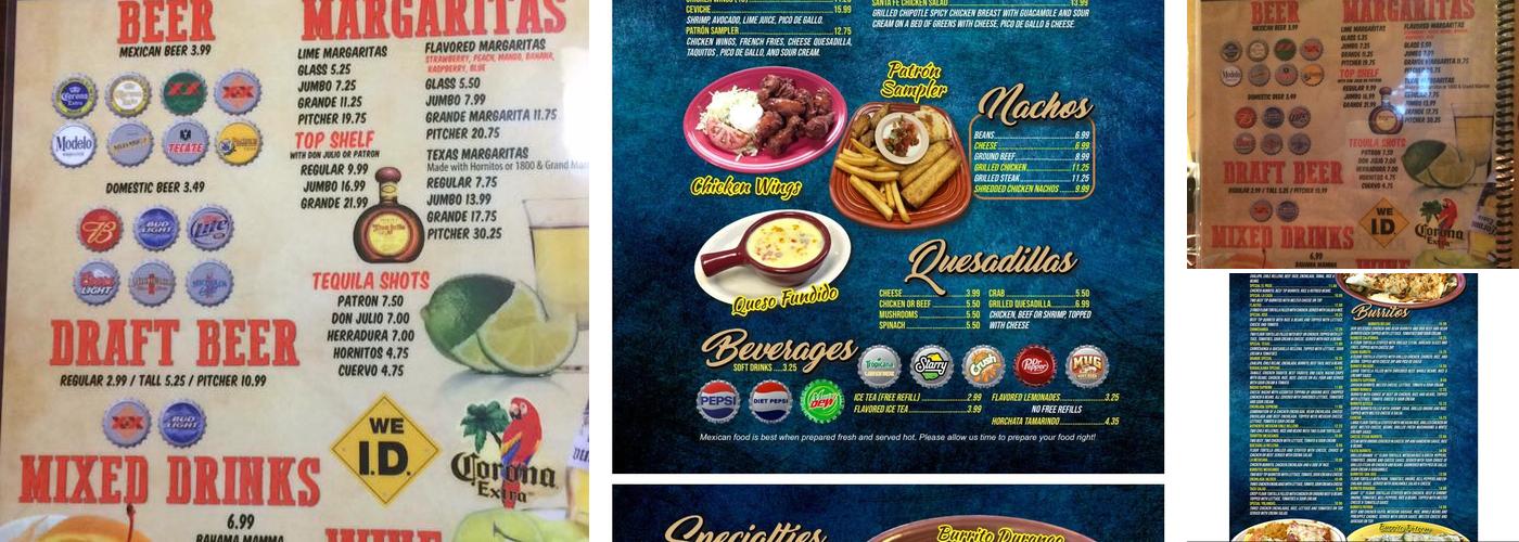 Don Patron Waynesburg Menu