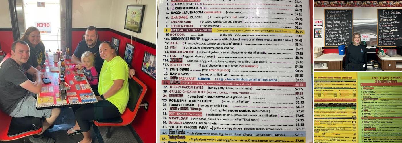 Ed's Diner Menu