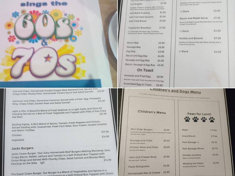 Jacks at The Longhouse Menu