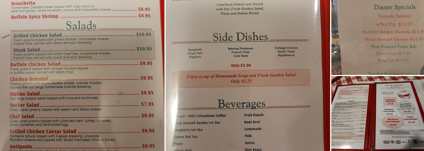 Meloni's Restaurant Menu