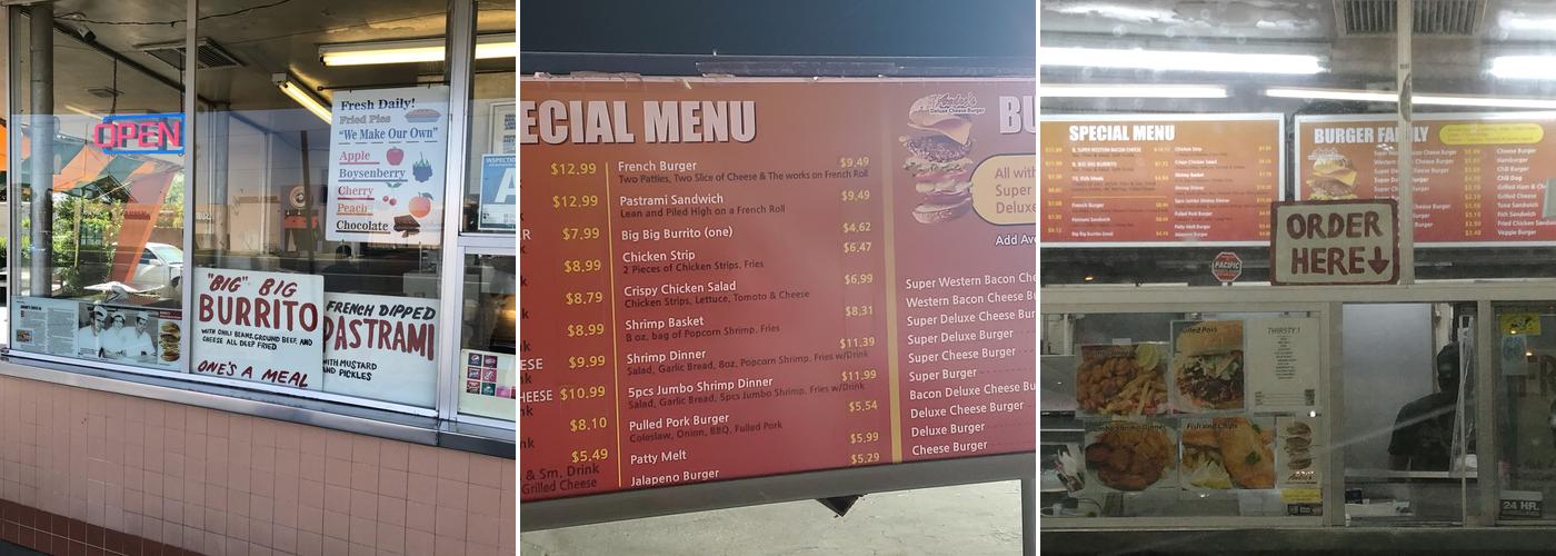 Andres Drive Inn Menu