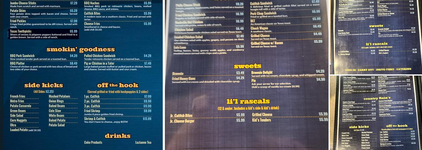 Yesterday’s Home Cookin' Menu