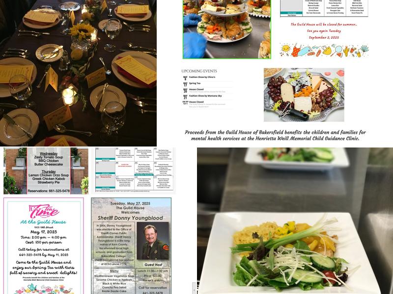 Guild House Gourmet Luncheons Menu