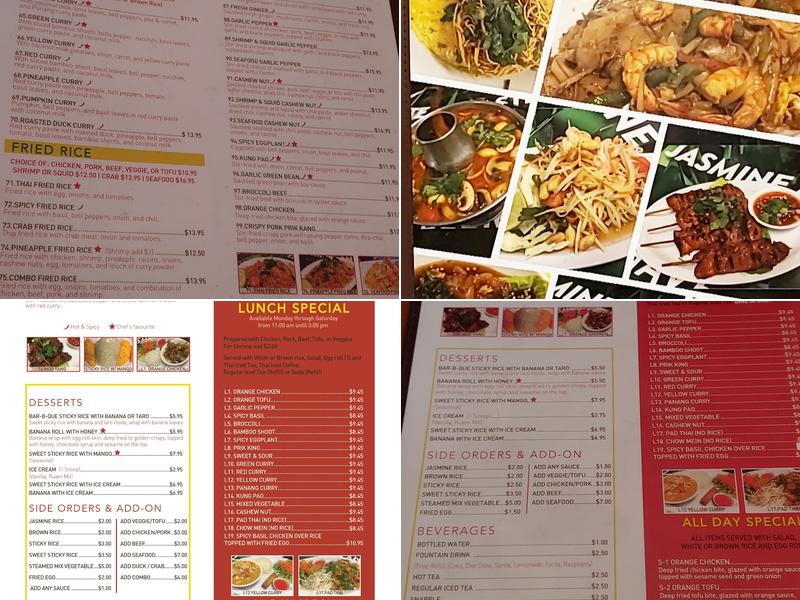 Jasmine And The New Taste Menu