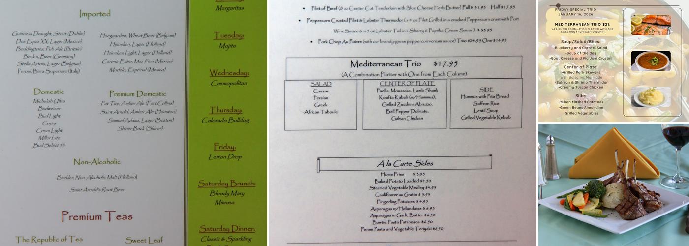 Cafe Benedicte Menu