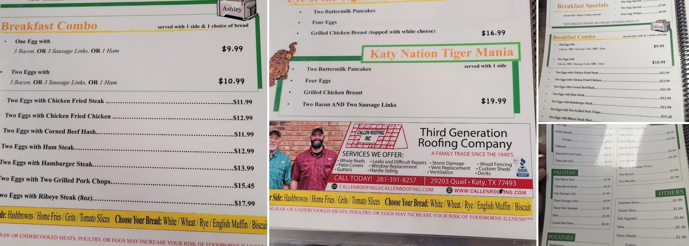 Snappy's Cafe & Grill Menu