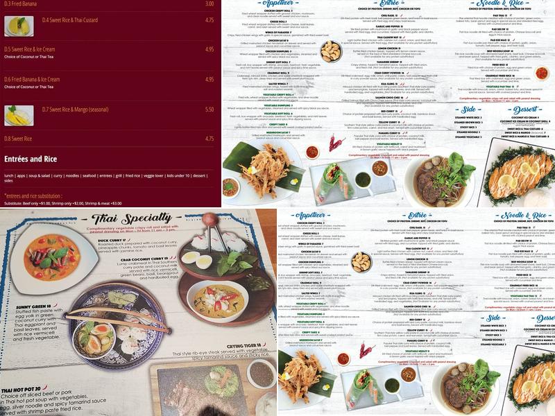 Thai Cottage Menu