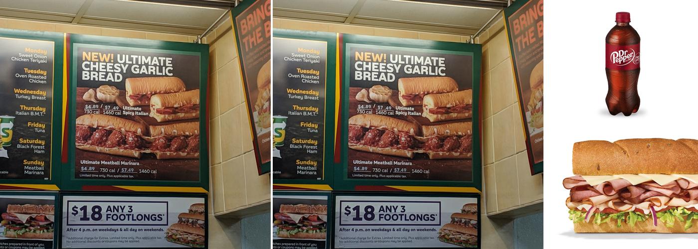 Subway Menu