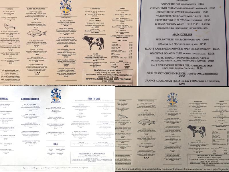 The Osborne Menu