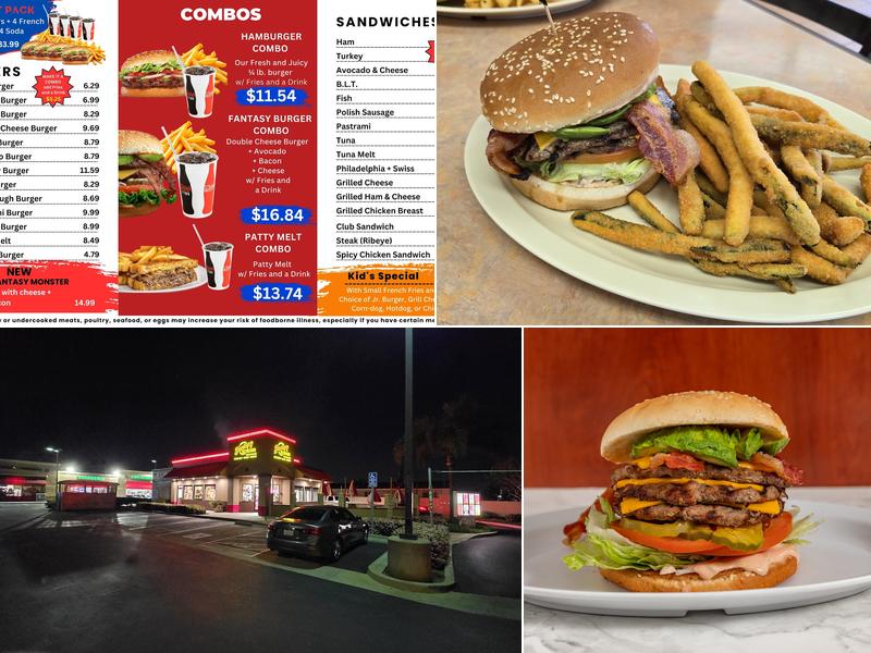 Fantasy Burger Menu