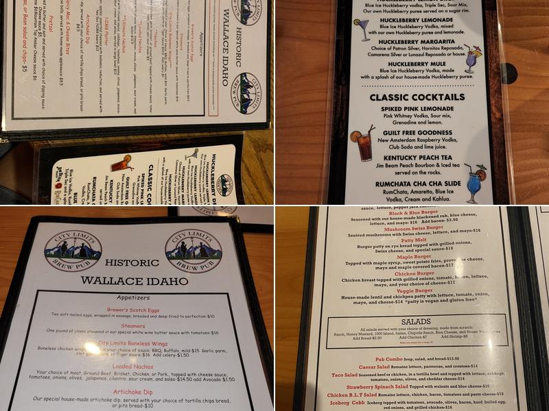 City Limits Pub & Grill Menu