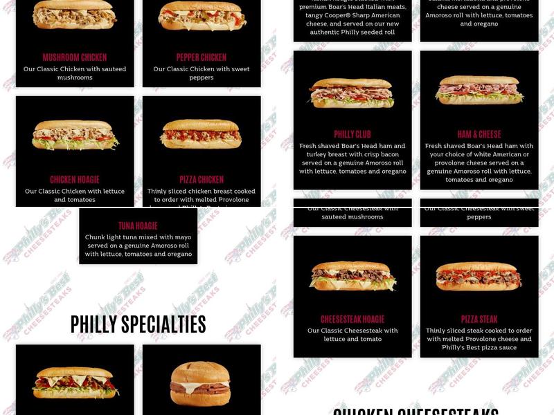 Philly's Best Menu