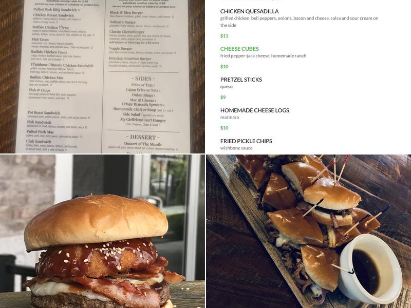 Wishbone Tavern Menu