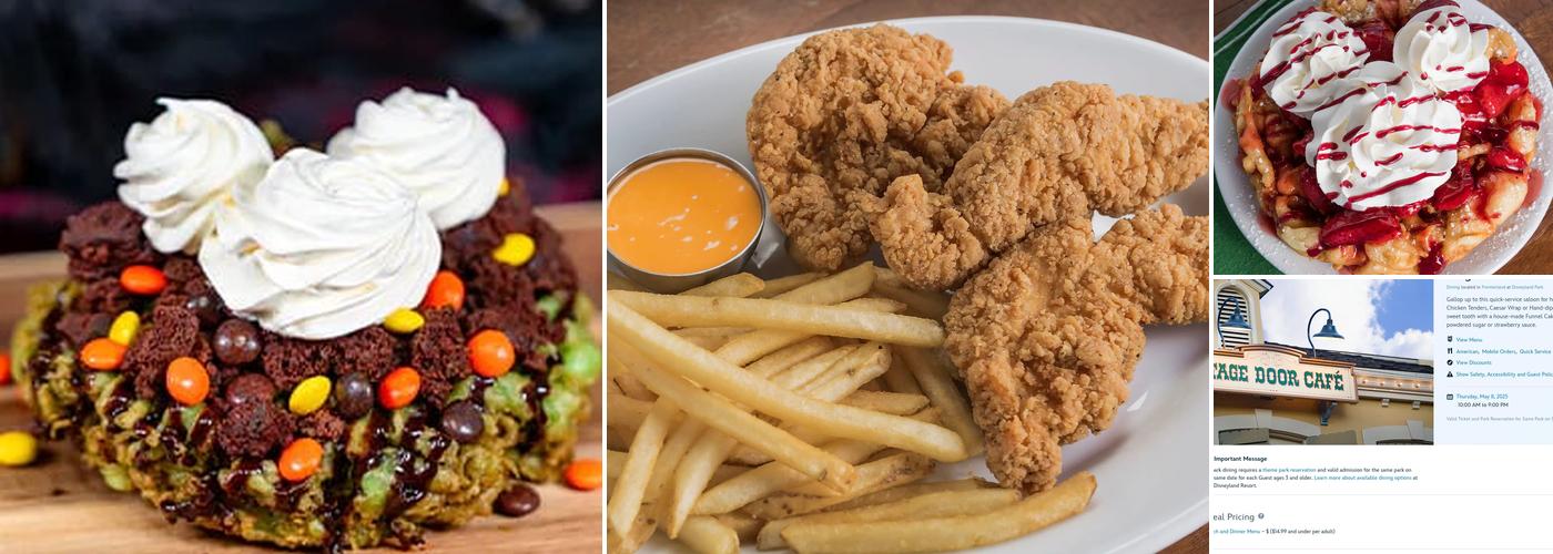 Stage Door Café Menu