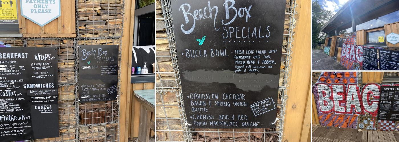 Beach Box Wadebridge Menu