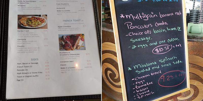 Miraloma Cafe Menu