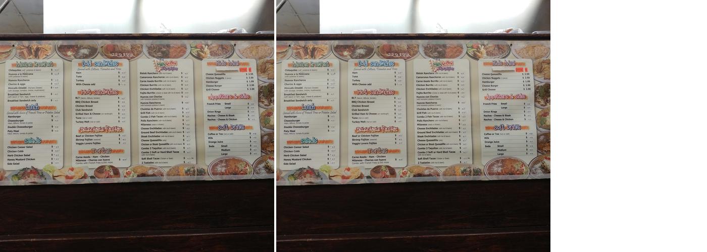 Mini Cafe Menu